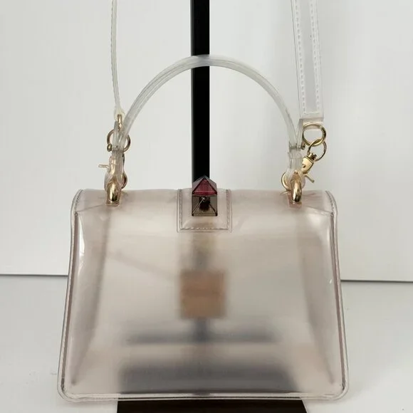 Clear Transparent Jelly Handbag | Crossbody - Picture 5 of 10
